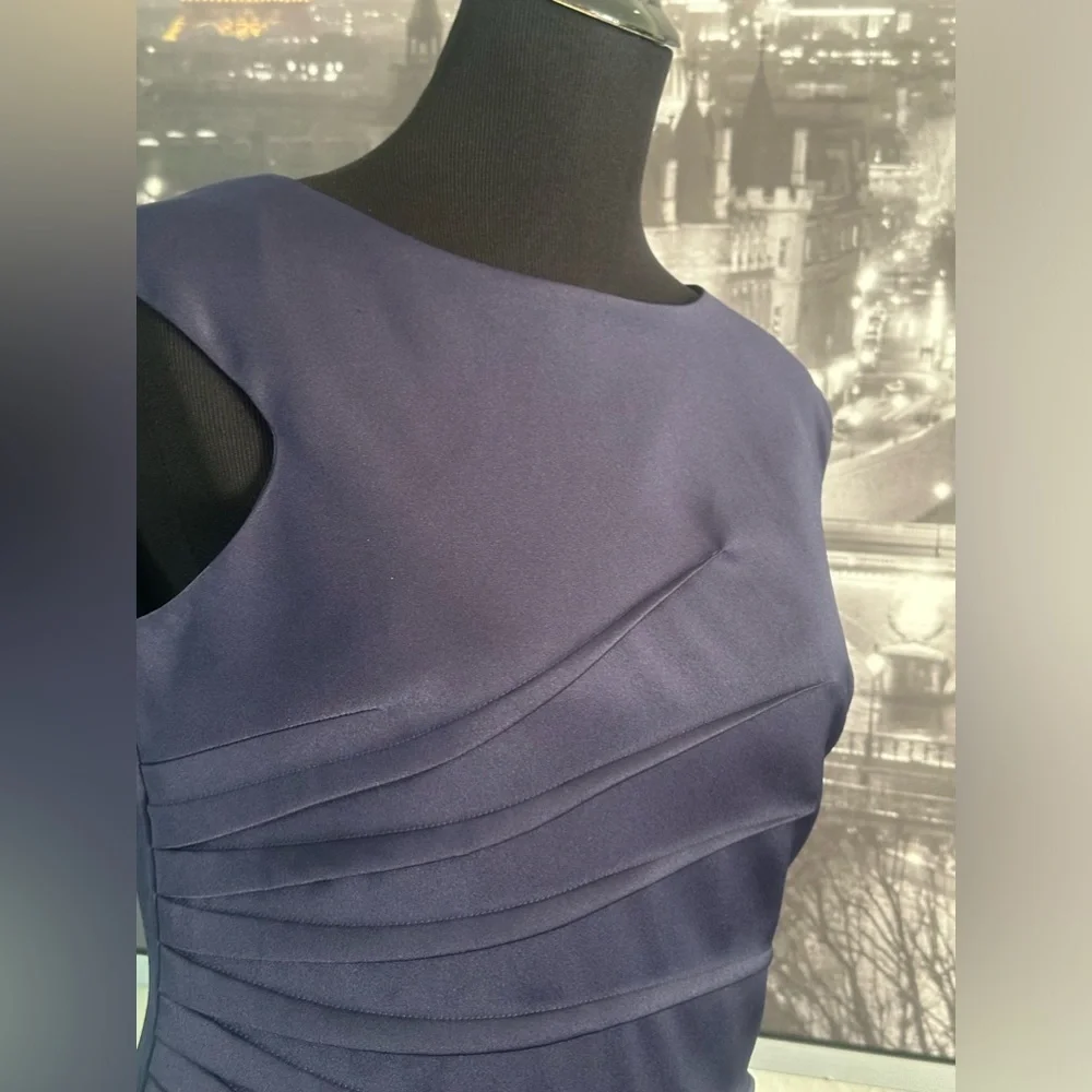 ELIZA J Navy Blue Sheath Dress Size 10P - Picture 3 of 6